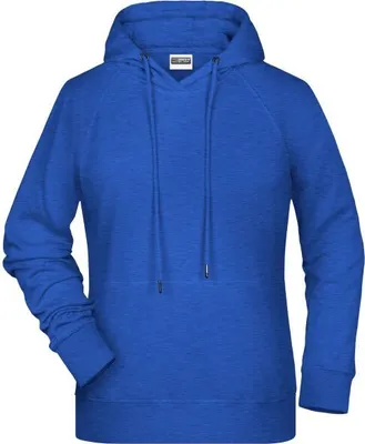Produktbild von Ladies' Hoody Kapuzensweat mit Raglanärmeln royal-heather, Gr. M