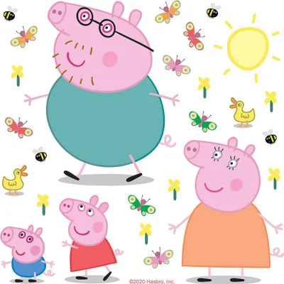 Produktbild von AG Design Wandstickers Peppa Pig, 30 x 30 cm