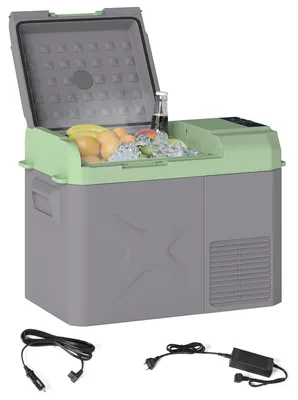 Produktbild von Outsunny 24,2 Liter Kompressor Kühlbox elektrische Kühlbox mit Kühlfunktion
