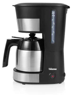 Produktbild von Tristar CM-1283, Filterkaffeemaschine, 1 l, Gemahlener Kaffee, 900 W, Schwarz, Edelstahl