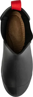 Produktbild von Fischer Damen Stiefelette Gummistiefel bunter Stretcheinsatz 201032, Größe:38 EU, Farbe:Schwarz
