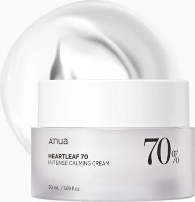 Obrázek produktu pro Anua - Heartleaf 70% Intense Calming Cream - Zklidňující Krém - 50 Ml