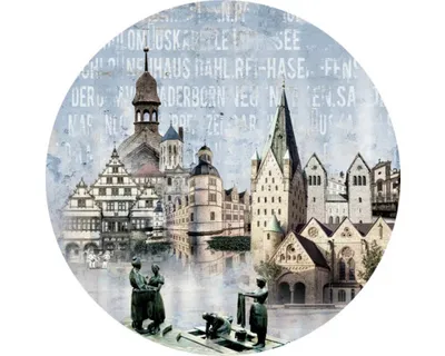 Produktbild von Glasbild Paderborn Wahrzeichen III GLR155 Ø 20 cm