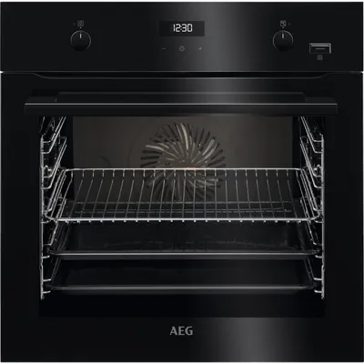 Produktbild von AEG 6000 SteamBake® / Backofen mit Feuchtigkeitszugabe / Katalytische Reinigung / Schwarz BCS455020B Schwarz