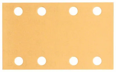 Produktbild von Bosch Schleifblatt C470, 80 x 133 mm, 320, 8 Löcher, Klett, 10er-Pack 2608607235