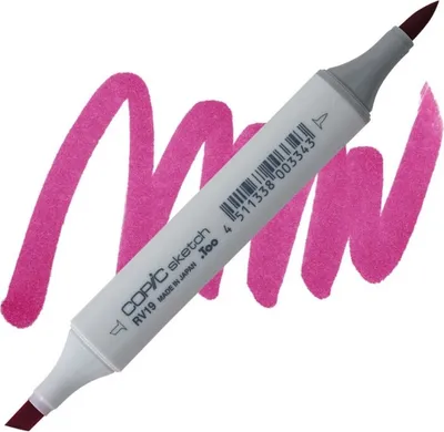 Immagine prodotto di COPIC Sketch bifacciale Pennello e scalpello, RV19 Rosso violetto