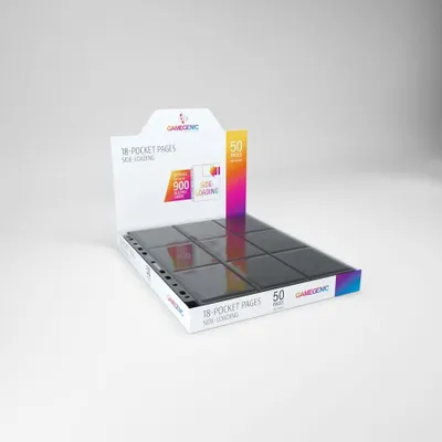 Zdjęcie produktu dla Strona do albumu Gamegenic - Side Loaded 18-Pocket Pages Black (50 szt.)