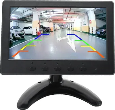 Produktbild von Auto Monitor 7 Zoll 7009 HD (1024x600) mit HDMI, VGA, USB, AV, Lautsprecher & Fernbedienung