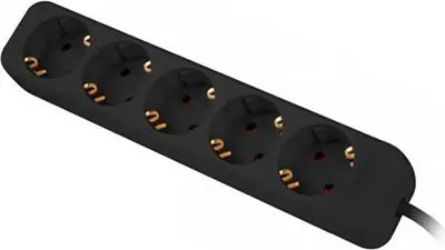Productafbeelding van Lanberg PS0-05F-0300-BK Lanberg Steckdosenleiste 5x Schuko, Kupfer, 3m schwarz