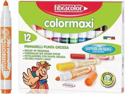 Image de Marqueurs Colormaxi 12 couleurs