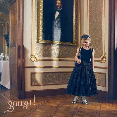 Produktbild von Souza! Simona Ballkleid Kostüm Kinder Blau 5-7 Jahre