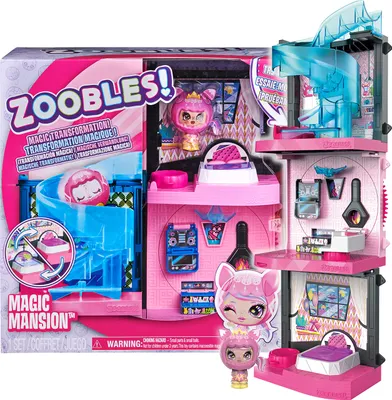 Produktbild von Zoobles wandelbares Spielset mit magischer Villa und Z-Girl