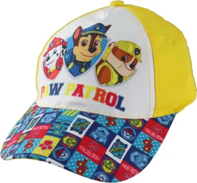 Produktbild von Paw Patrol Chase Rubble Marshall Kinder Baseball Kappe – Gelb / 52
