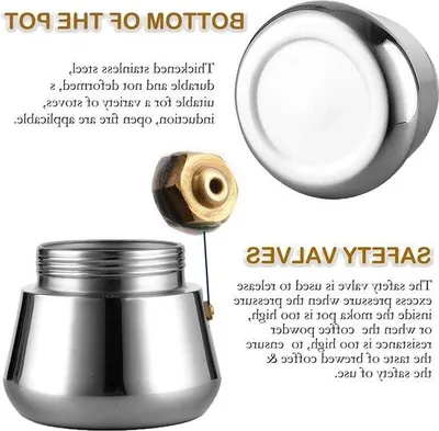 Produktbild von Edelstahl Espressokanne 450ml für alle Herde, Camping
