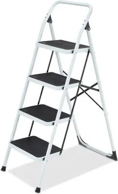 Produktbild von Kleiner Inklapbarer Stahltrapplift bis 150 kg weiß/schwarz sicherer Trapplift