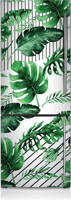 Produktbild von Kühlschrankmagnete Kühlschrank Magnetfolie Magnete Küche 60x205 cm - Punkte und Blätter