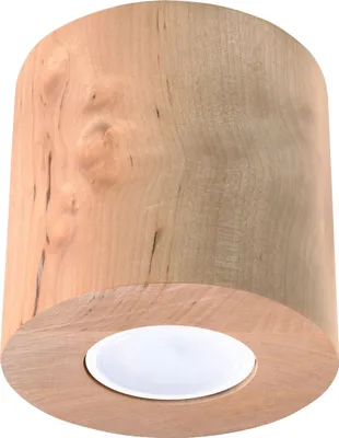Produktbild von Deckenleuchte ORBIS Naturholz 1xGU10 10W Holz 10x10x10cm Sollux Lighting