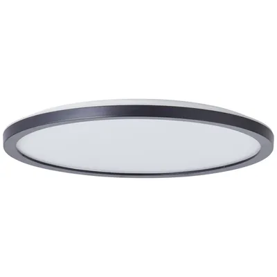 Produktbild von BRILLIANT schwarze LED Deckenleuchte BRENNAN | IP44 Deckenlampe mit 3-Stufen-Dimmer Ø 30cm | 17,5W 2000 Lumen 4000 Kelvin | Metall/Kunststoff