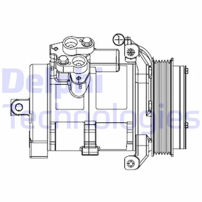 Produktbild von DELPHI CS20528 10S17 Klimaanlage Klimakompressor PAG 46 passend für MERCEDES-BENZ SPRINTER 3,5-t Kasten (906) Sprinter 3,5-T Kastenwagen (907, 910)