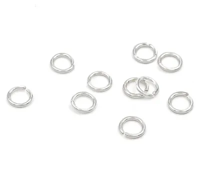 Produktbild von Vintageparts Biegeringe 925er Sterling Silber 5mm 10 Stück