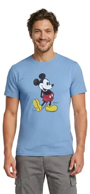 Produktbild von Mickey & Minnie Klassisch Männer T-Shirt, 4XL, Carolina Blue