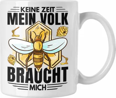 Produktbild von Trendation - Imker Geschenk Tasse Spruch Geschenkidee Bienen Bienenzüchter (Weiß)