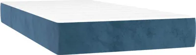 Produktbild von vidaXL Taschenfederkernmatratze Mittel Dunkelblau 80x220x20 cm Samt
