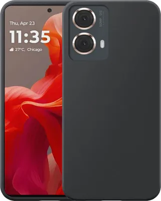 Immagine prodotto di Adatto per Motorola Moto G85 Custodia del telefono Custodia flessibile in silicone TPU - Custodia posteriore flessibile in silicone TPU - Nero - Smartphonics