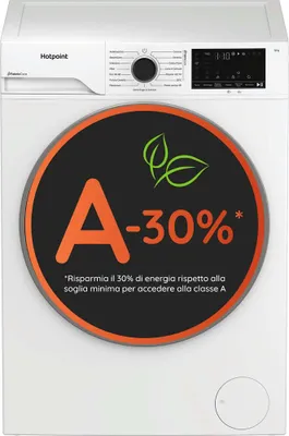 Immagine prodotto di Hotpoint HB 123 CARE IT, Caricamento frontale, 12 kg, B, 76 dB, 1300 rpm, A