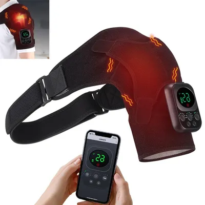 Produktbild von chulter-Massagegerät, kabelloser Knie-Massager, 6 Heizstufen, 8 Vibrationsmodi, 5000mAh Akku, für Zuhause, Büro oder unterwegs jederzeit einsetzbar
