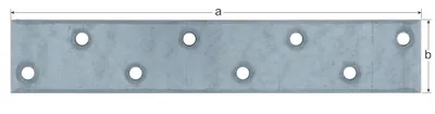 Produktbild von GAH-Alberts Flachverbinder, Stahl, Stahl, 5,5 mm, 50 Stück(e), 3 cm, 17 cm
