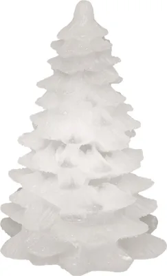 Image de Bougie pour sapin de Noël avec LED Décoration de Noël blanche et orange 9,5 cm - taille unique