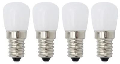 4er-Pack E14 LED-Lampen 3W warmweiß 2800K für Kühlschrank