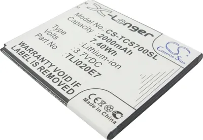 Produktbild von TECHTEK Akku Kompatibel mit [TCL] J620, S700T Ersetzt TLi020B2, für TLi020D2, für TLi020E1, für TLi020E7, für TLi020JD