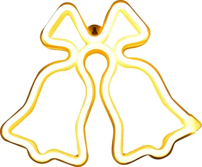 Obrázek produktu pro Vánoční neonové světlo Bell Shape LED neonové znaky pro narozeninovou párty vánoční dekorace domácí dekorace teplé bílé světlo