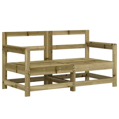 Produktbild von vidaXL Garten-Ecksofas 2 Stk. Kiefernholz Imprägniert