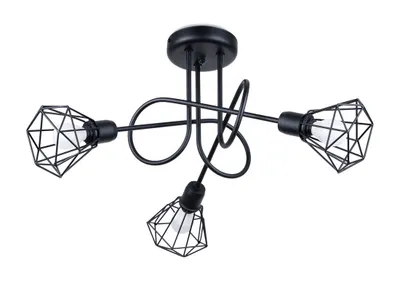 Obrázok produktu pre Luster ARTEMIS 3S čierny 3xE14 10W oceľ 28.5x48x48cm Sollux Lighting