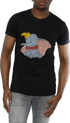 Immagine prodotto di Dumbo - Maglietta "Classic" da uomo BI484 (XL) (Nero)
