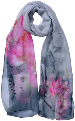 Produktbild von Juleeze JZSC0725G Schal Damen Muster Grau 50x160 cm