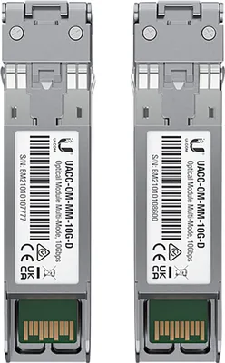 Immagine prodotto di Ubiquiti SFP+ Optical Module 10 Gbps Multi-Mode, 2-Pack