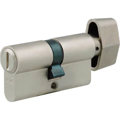 Immagine prodotto di Cilindro per WC con maniglia interna, 35/27 mm, in ottone nichelato opaco