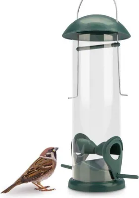 Produktbild von Famanu Vogel-Futterstation mit 2 Anflugplätzen - grün, 20 cm