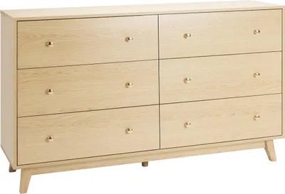 Produktbild von 6-Schubladen-Kommode aus Holz mit Schiebefunktion und Kippschutzvorrichtung