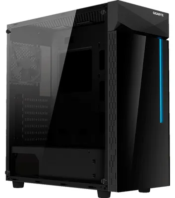 Obrázek produktu pro GIGABYTE C200, Midi Tower, PC, Černá, ATX, Micro ATX, Mini-ITX, Sklo, Plast, Ocel, 16,5 cm
