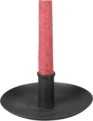 Produktbild von Rasteli Kerzenhalter-Kerzenständer für Tischkerze Metall Schwarz D 15 cm (ohne Kerze)