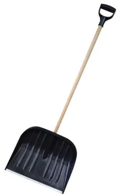 Obrázok produktu pre Łopata do śniegu ECO z drewnianym trzonkiem 470 x 370 mm