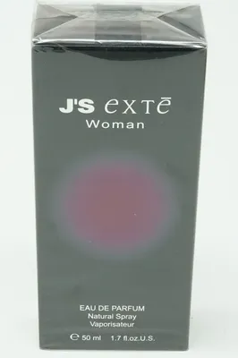 A product box for J's Exte Woman Eau de Parfum.