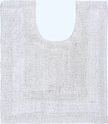Produktbild von HOMESCAPES WC-Vorleger weiß 50x55 cm aus 100% Baumwolle