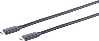 Image de S/CONN maximum connectivity Câble de connexion USB-C--Câble USB type-C mâle vers type C mâle, 4.0 Gen 3x2, noir, 1,5m (13-65155)