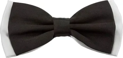 Produktbild von Oblique Unique Fliege Schleife Hochzeit Anzug Smoking - weiß-schwarz